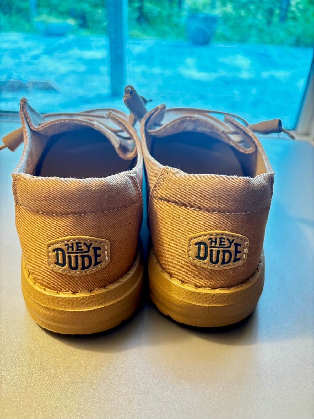 Hey Dude Wendy Stretch Canvas Women's Casual Shoes, Tan/Tan, W9 - Picture 4 of 7